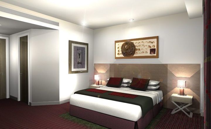 Bedrooms for the Cardiff Park Plaza Hotel